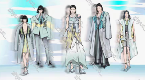 服装系列设计  骨折价出售价格是一套价格，...