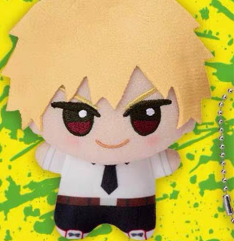 电锯人 珠链娃娃毛绒玩偶挂件，眼镜厂ban...