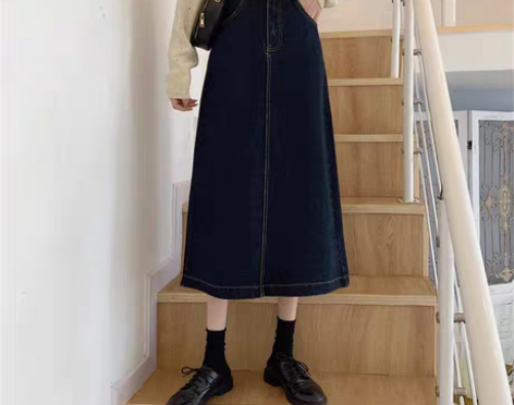 转卖适合胯大腿粗的a字裙春季梨形身材中长款...