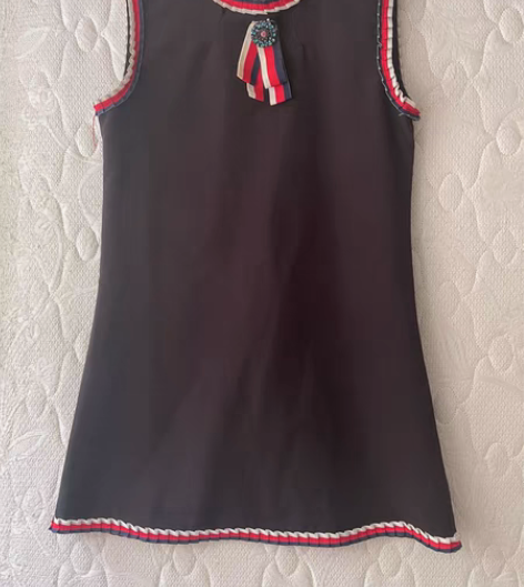 新款小香风简约无袖连衣裙赫本少女打底背心裙...