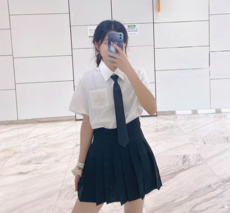 包邮百褶裙短裙女春夏季节半身裙新款高腰a字...