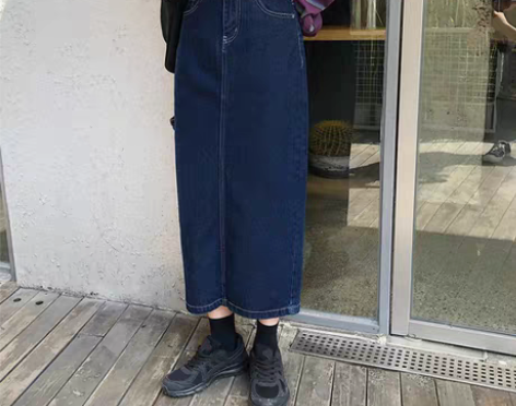 转卖早秋2020新款牛仔半身裙女中长款高腰...