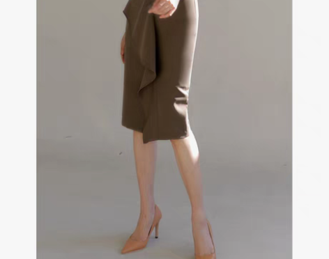 转卖【乐活价】棕色半身裙女春夏2022年新...