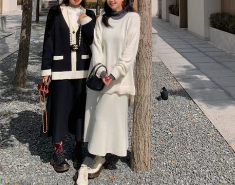 转卖李潇洒微胖mm大码针织鱼尾裙半身裙女秋...