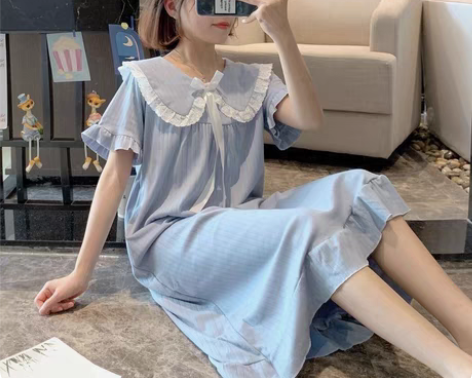 包邮(包邮出口订单取消清仓)连衣裙睡衣女夏...