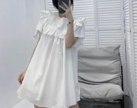 转卖木耳边设计感宽松蓬蓬裙子女韩版夏季20...