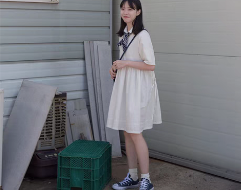 转卖奶兔星球-自制 日系少女娃娃裙绑带连衣...