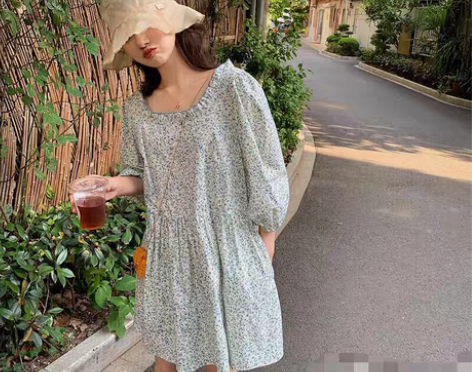 MALI 夏日香气少女~温柔风上衣小碎花甜...
