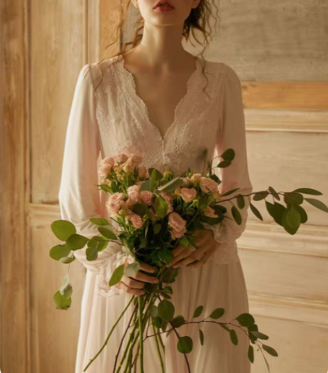 包邮尘熙全新带吊牌 法式可爱甜美性感睡裙女...