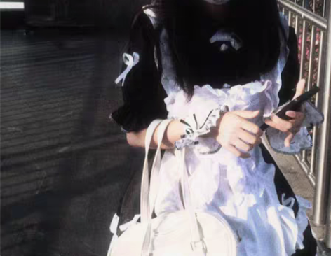 包邮【超重工女仆装cos服黑色巧克力夹心】...