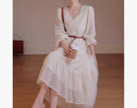 转卖大喜自制｜包法利夫人｜V领气质直筒裙2...