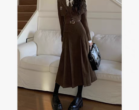 转卖【上新价】高级感学院风JK职业套装裙女...