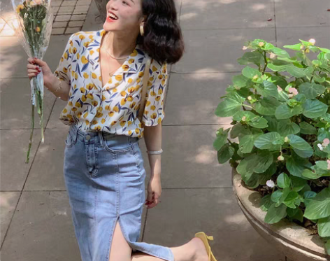 转卖ATZ 港风复古弹力牛仔裙半身裙女夏包...