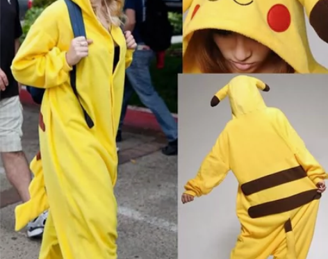 转卖日本动漫游戏皮卡丘cosplay连体服...