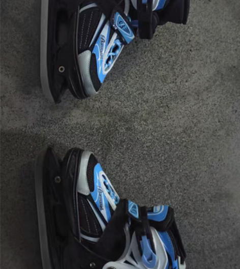 九成新 滑冰套装 伴威牌可调大小的滑冰鞋 ...