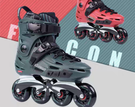 转卖46码飞鹰轮滑鞋F6S花式溜冰鞋成人男...