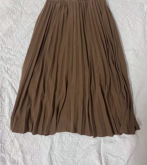 转卖珊珊 秋装新款韩版百搭实穿气质百褶麂皮...