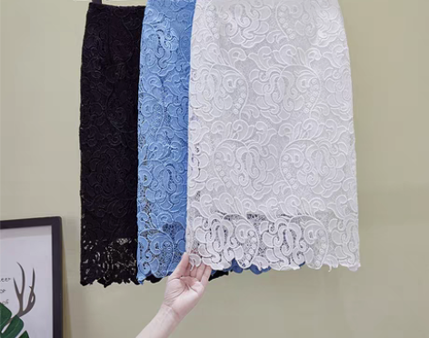 转卖2021夏季镂空蕾丝气质包臀下半身裙子...