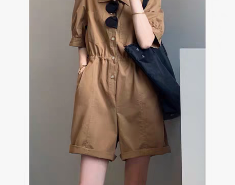 转卖连体裤女2022夏季新款韩版休闲宽松薄...