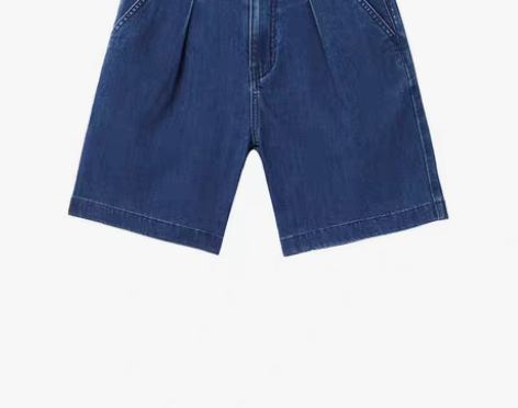 转卖佐丹奴短裤女夏季新款显瘦裤子洗水褶皱中...