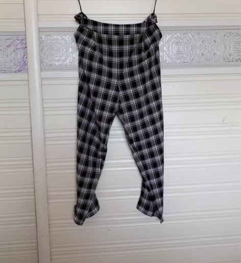 包邮全新格子运动裤,休闲裤,无吊牌 L码数...