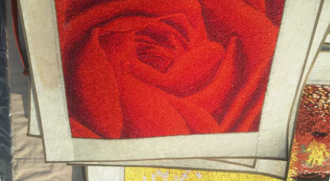 包邮刺绣画。尺寸47.238.5cm。标价...