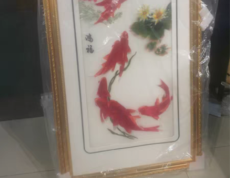 包邮高档刺绣画，现低价处理，300块钱自提...