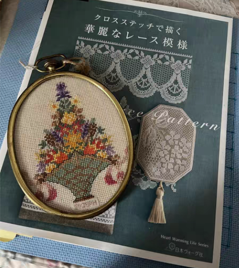 西洋古董刺绣画 西洋古董羊毛画，高15.5...