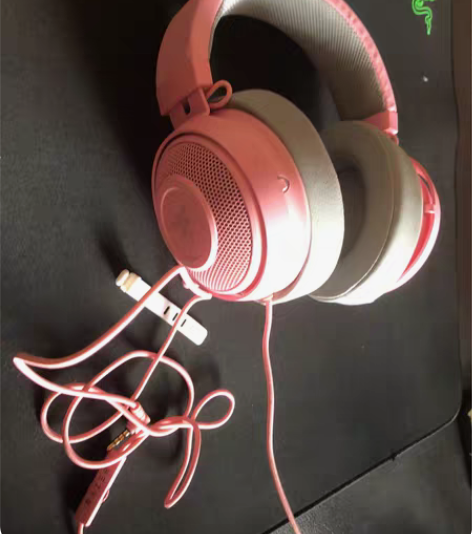 Razer/雷蛇北海巨妖专业版V2粉晶猫耳...