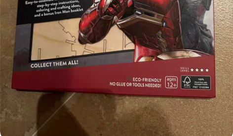 包邮Marvel 钢铁侠 3点拼图 可di...