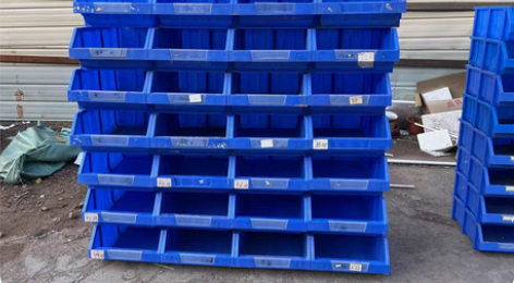 斜口零件盒塑料盒五金收纳盒货架螺丝盒工具盒...