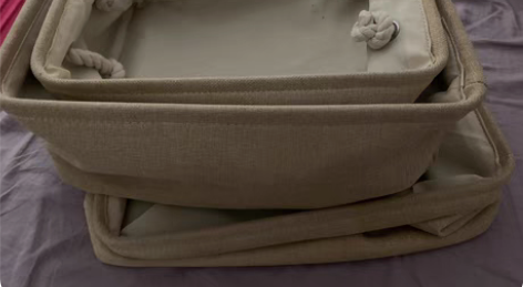 布艺收纳筐 三个 感兴趣的话点“我想要”和...