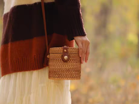 转卖速卖通特卖越南藤编 ins纯手工藤编水...