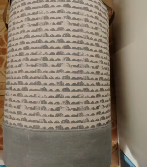 高筒旧衣服/脏衣服收纳筐，帆布， 感兴趣的...