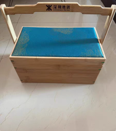 包邮茶叶收纳盒全新 竹子材质，深圳地铁集团...