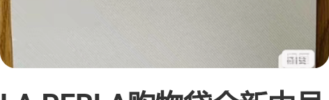 LA PERLA购物袋全新中号 小纸袋 2...