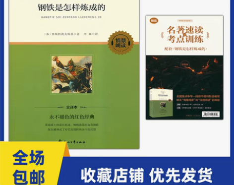 转卖名著阅读课程化丛书钢铁是怎样炼成的八年...