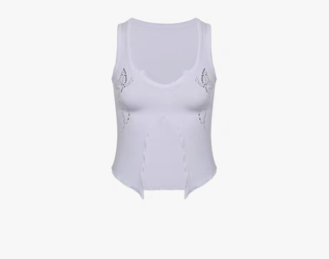 转卖LEIYU设计感烫钻背心女夏外穿202...