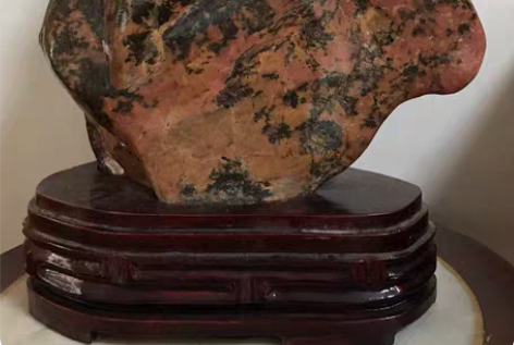 包邮《红与黑》天然宝石摆件 天然水晶/半宝...