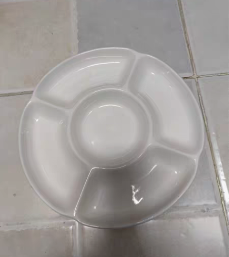 包邮加厚梅花陶瓷调色盘，微瑕次处理，直径2...