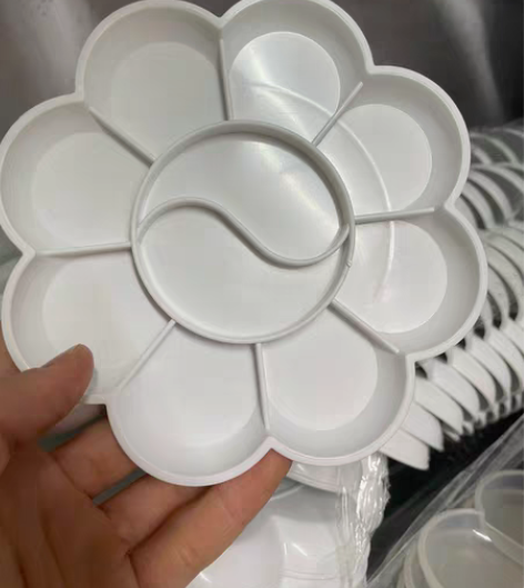 调色盘美术生用三线调色板国画水彩水粉颜料调...