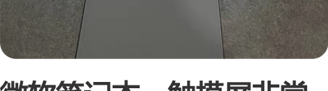 微软笔记本，触摸屏非常灵敏电池不用的话能待...