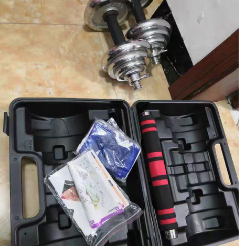 闲置哑铃出售，基本全新，带盒子。。。陆良的...