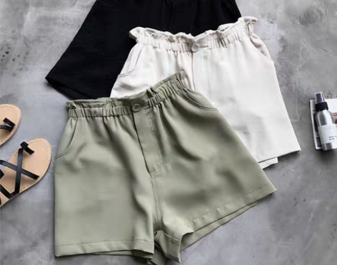 转卖ulzzang阔腿裤女夏松紧高腰宽松休...