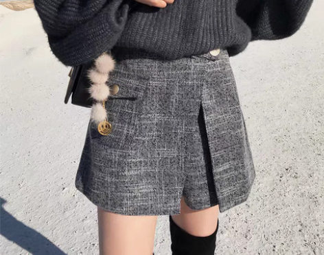 转卖HONGZI短裤女秋冬新款韩版百搭20...