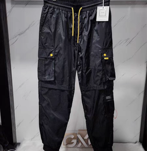 GXG男装秋冬新款时尚休闲工装裤束脚裤加绒...