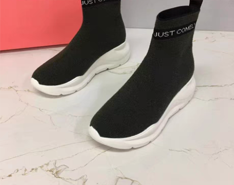 包邮韩版透气高帮袜子鞋女学生网布休闲鞋弹力...