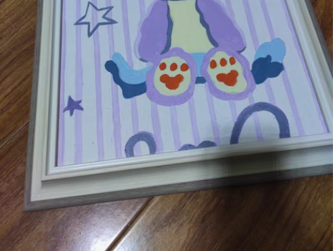 日系萌可爱手绘少女心星黛露兔雪莉玫丙烯画装...