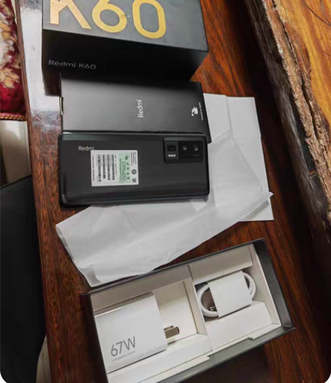 包邮红米k60黑色 12+512刚刚激活一...