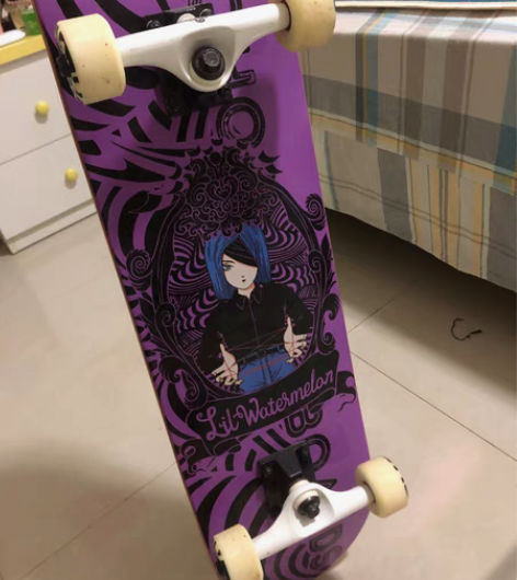 包邮小西瓜签名款滑板全新 只试滑过 没任何...